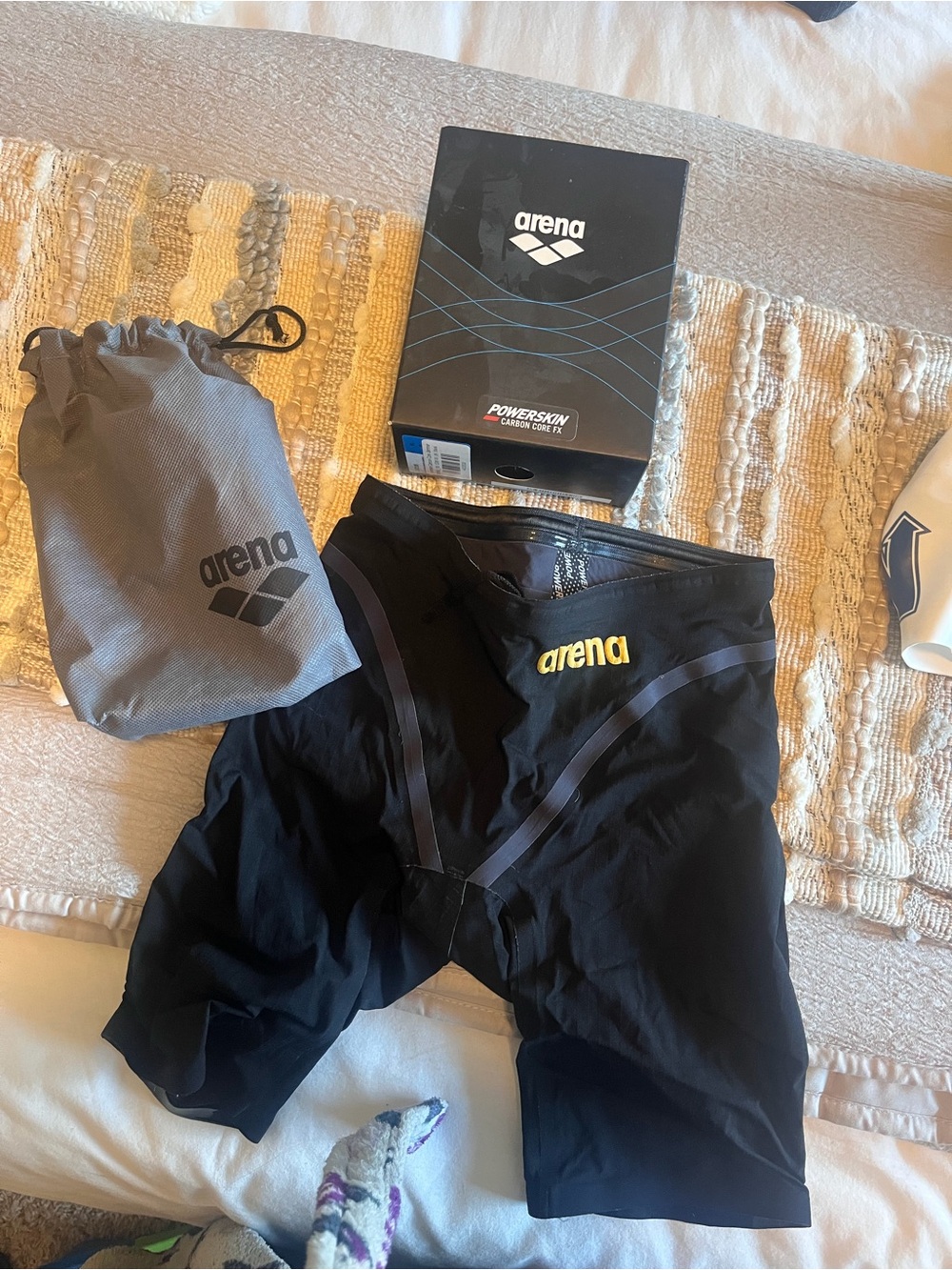 Arena Men’s Black Powerskin Swim Hybrids